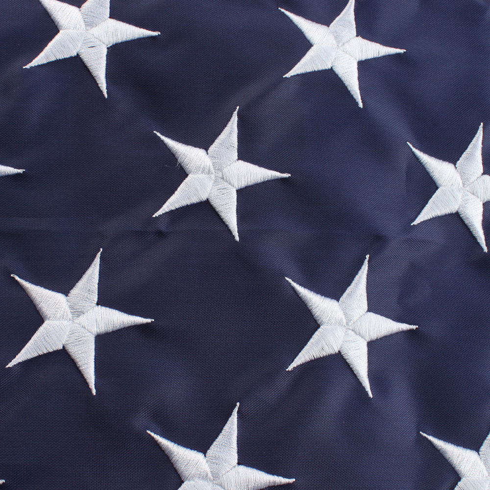 6ft. x 10ft. American Flag with embroidered stars